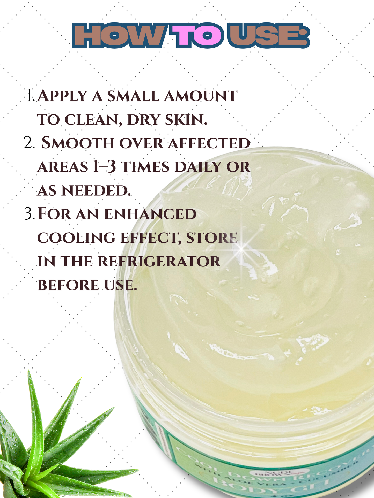 Cool Down Recovery Gel - Nudebrownsugar