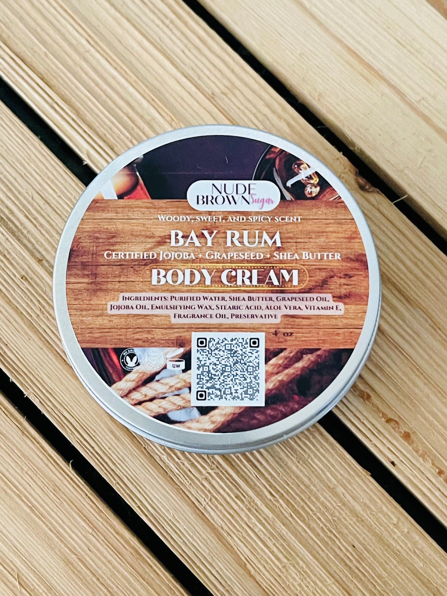 Bay Rum Body Cream - Nudebrownsugar