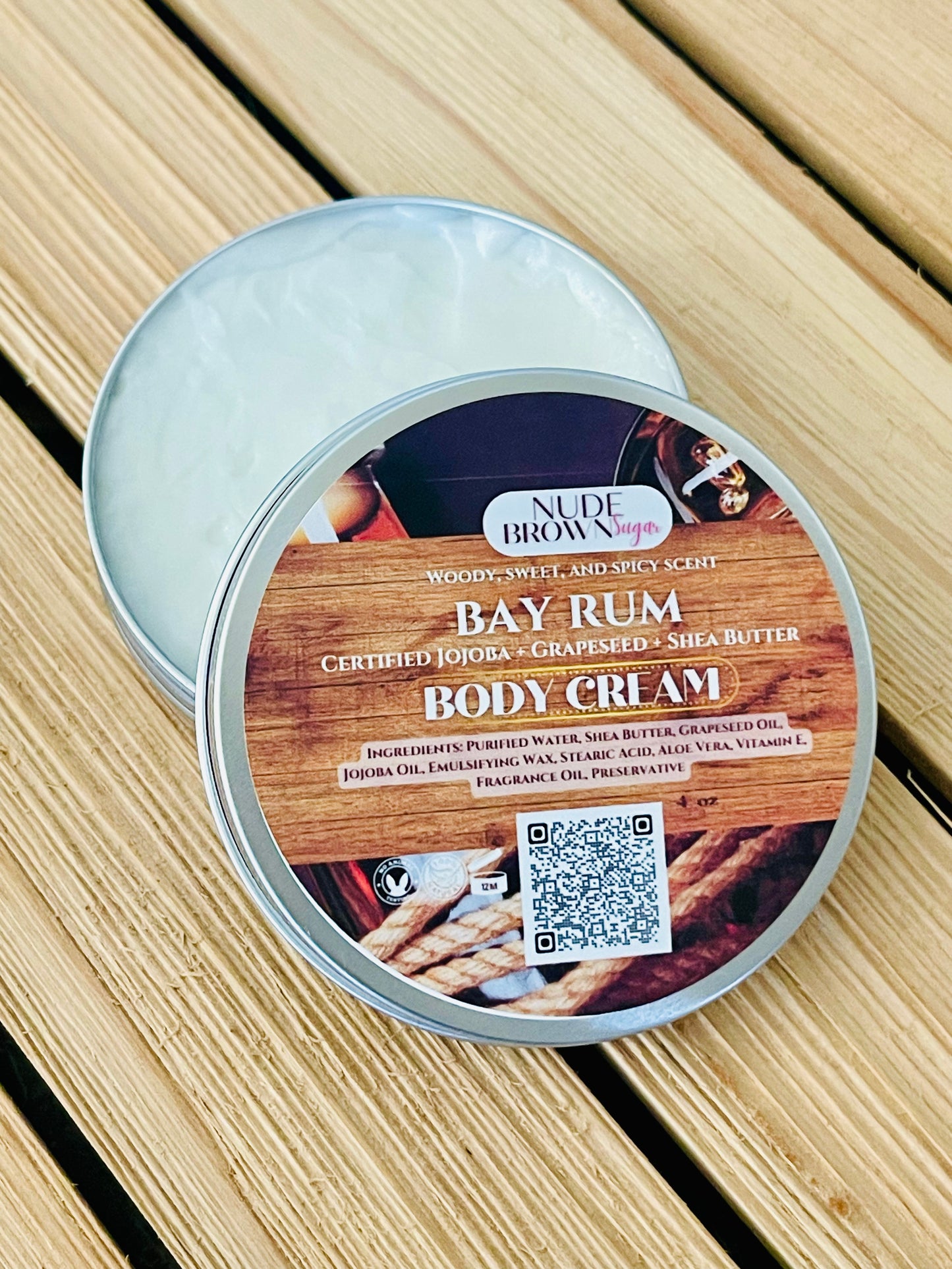 Bay Rum Body Cream - Nudebrownsugar
