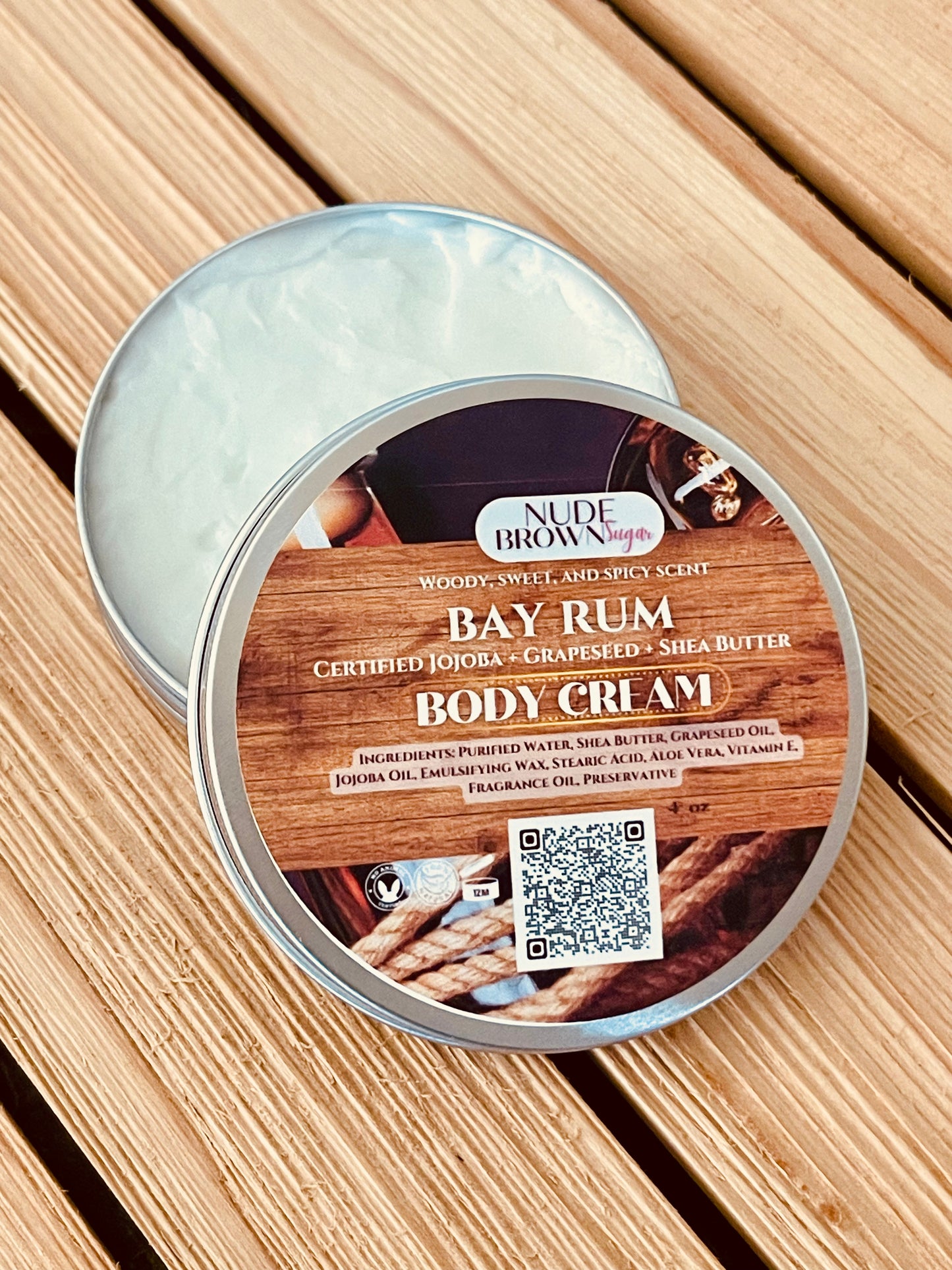 Bay Rum Body Cream - Nudebrownsugar