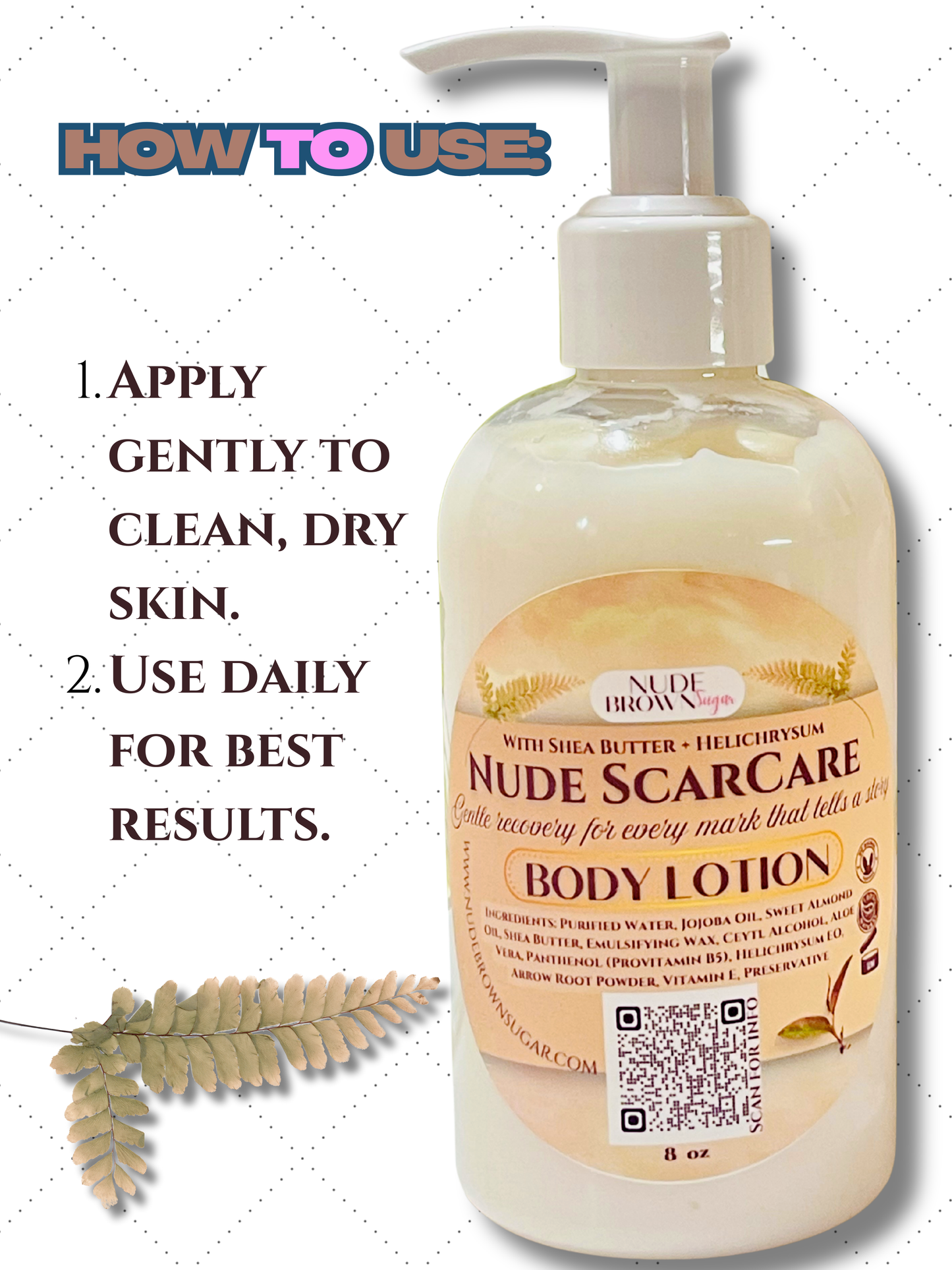 Nude ScarCare Body Lotion - Nudebrownsugar