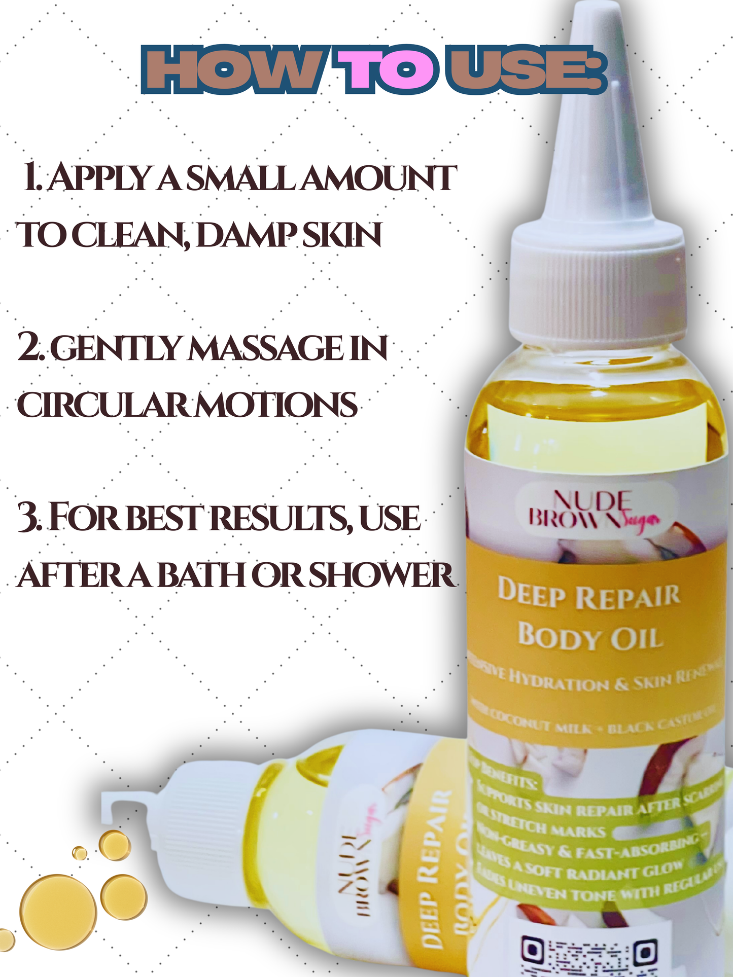 Deep Repair Body Oil - Nudebrownsugar