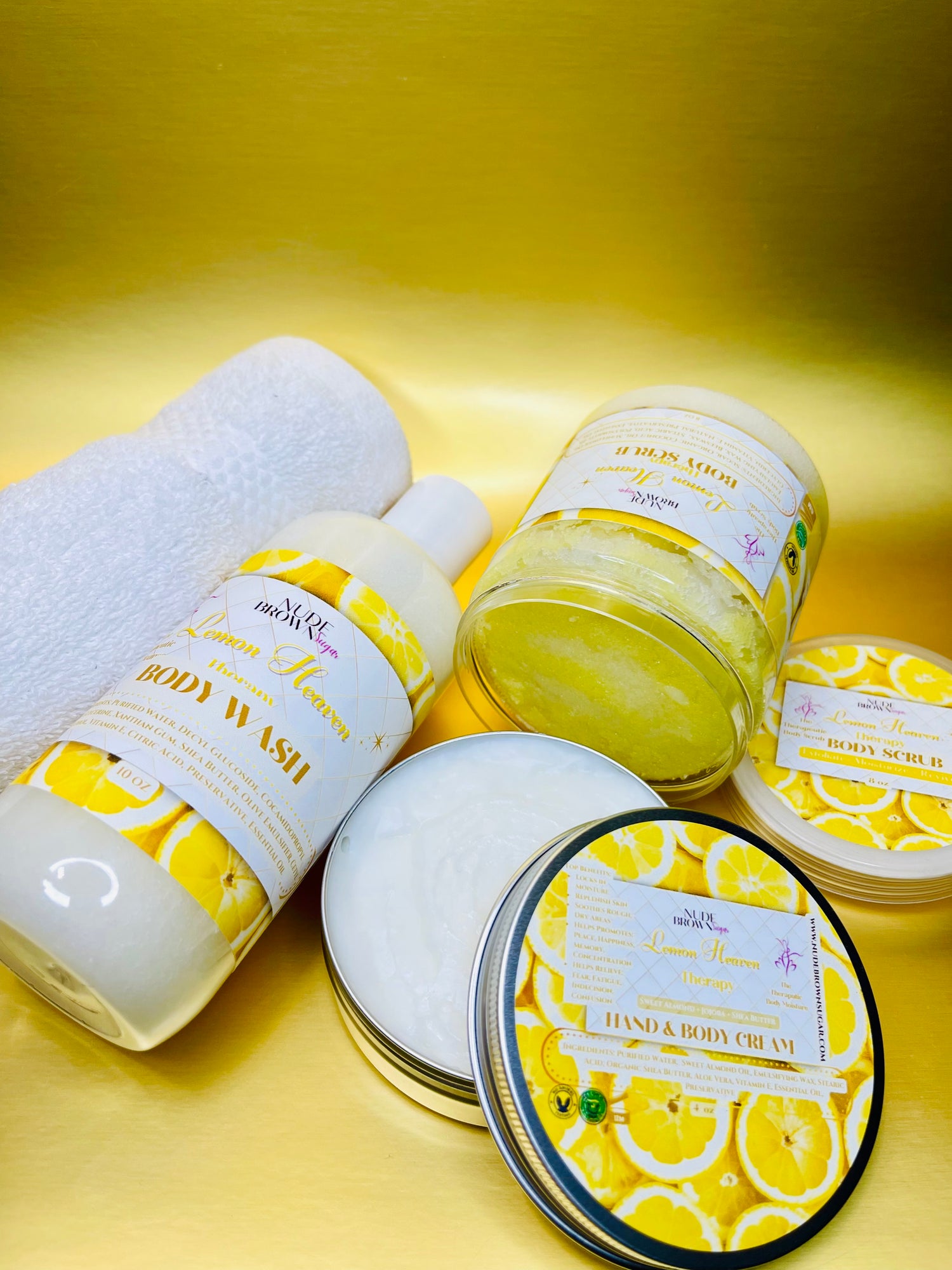 Lemon Heaven Therapy Body Bundle - Nudebrownsugar