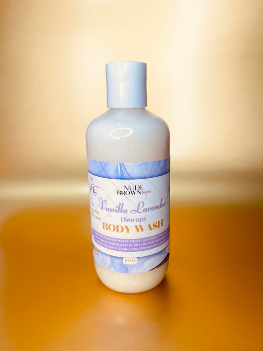 Vanilla Lavender Therapy Body Wash - Nudebrownsugar