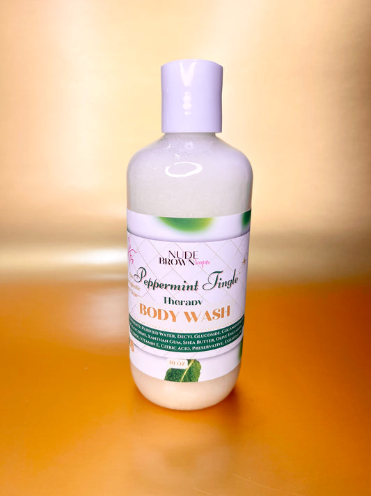 Peppermint Tingle Therapy Body Wash - Nudebrownsugar