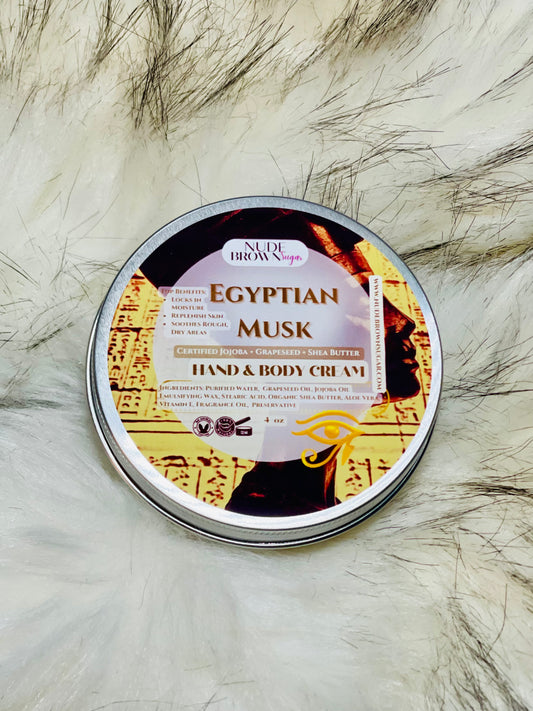 Egyptian Musk Hand & Body Cream - Nudebrownsugar