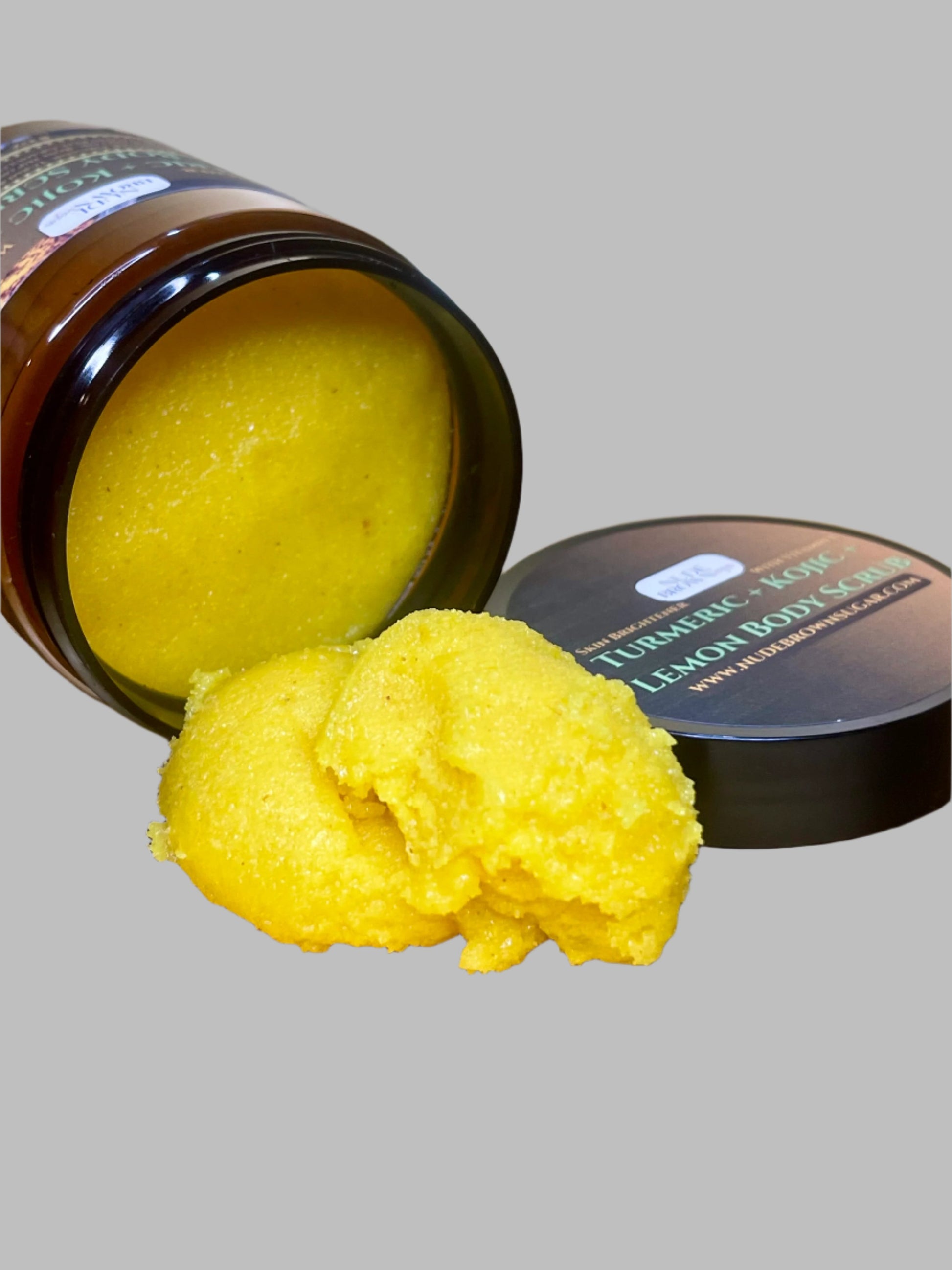 Turmeric + Kojic + Lemon Body Scrub - Nudebrownsugar